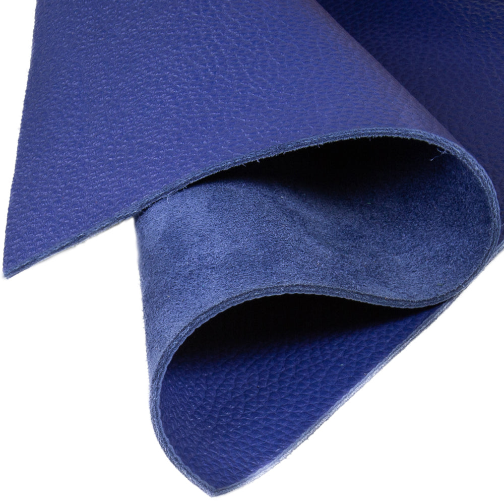 Genuine Leather Tooling and Crafting Sheets | Heavy Duty Full Grain Cowhide (2mm) | Flotter Blue - FabricLA.com