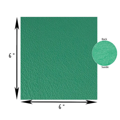Genuine Leather Tooling and Crafting Sheets | Heavy Duty Full Grain Cowhide (2mm) | Flotter Green - FabricLA.com
