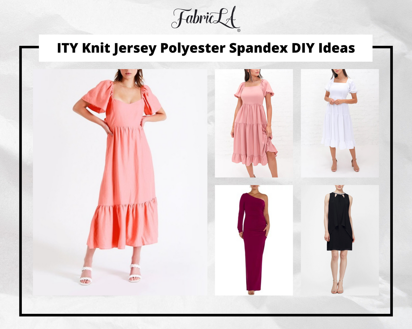 ITY Polyester Spandex Fabric | Pink - FabricLA.com