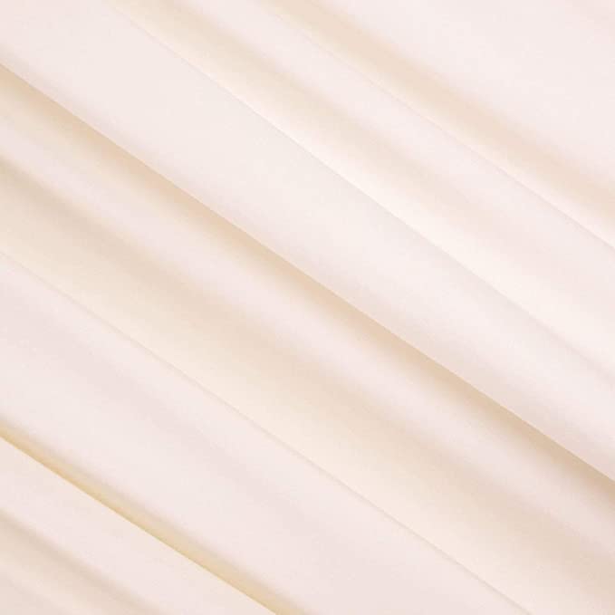 FabricLA Rayon Jersey Spandex - 4 Way Stretch Fabric Rayon Spandex| 240GSM 60 inches Wide | Ivory - FabricLA.com