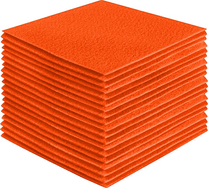 Acrylic Felt Craft Sheet Packs | Light Orange A21 - FabricLA.com