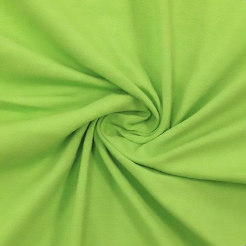 10oz Cotton Spandex Jersey Fabric | Lime | Shop FabricLA.com