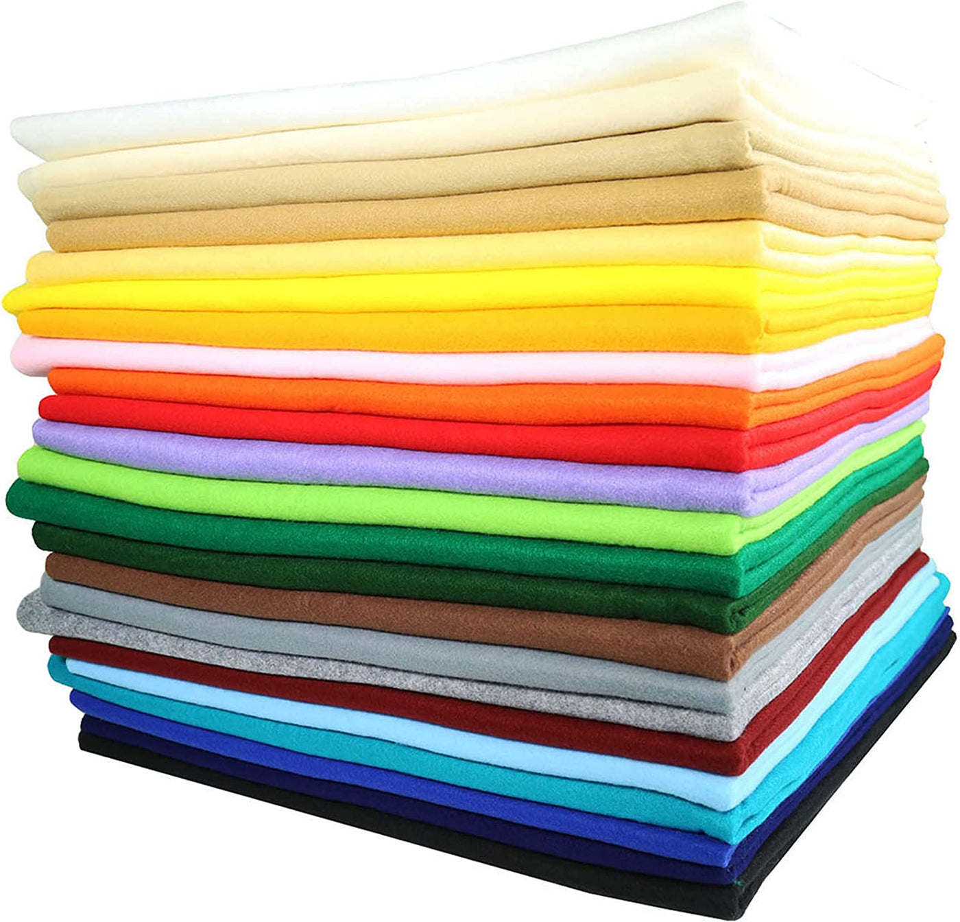 FabricLA 100% Acrylic Felt Fabric - Pre-Cut | 6x6 Inches | 36 pieces | Multi-Colors - FabricLA.com