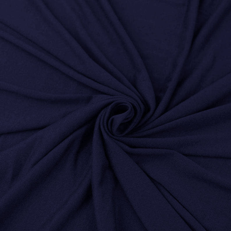 10oz Cotton Spandex Jersey Fabric | Navy | Shop FabricLA.com