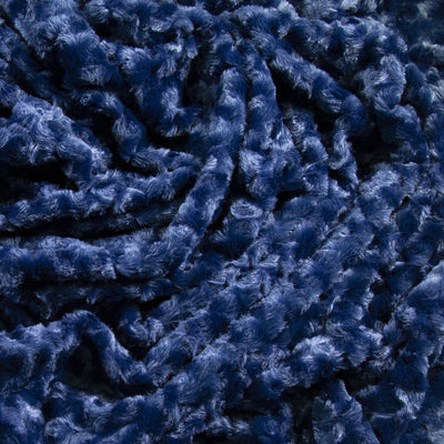 Minky Rosebud Cuddle Fabric By The Yard - Navy - FabricLA.com