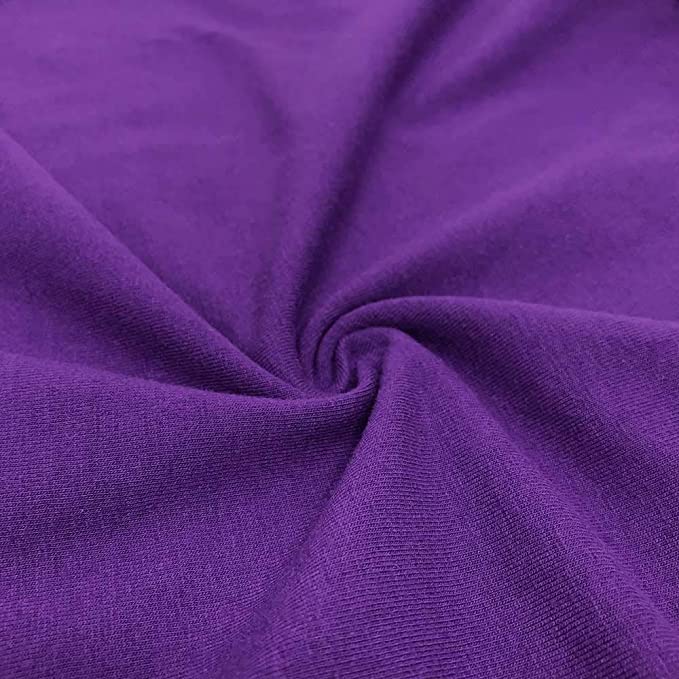 FabricLA 12oz Cotton Spandex Jersey Knit Fabric | Purple - FabricLA.com