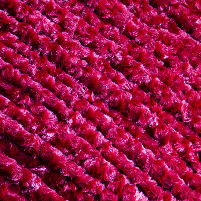 Luxe Minky Rosebud Fabric - Red - FabricLA.com