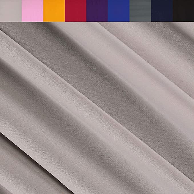 ITY Polyester Spandex Fabric | Silver - FabricLA.com