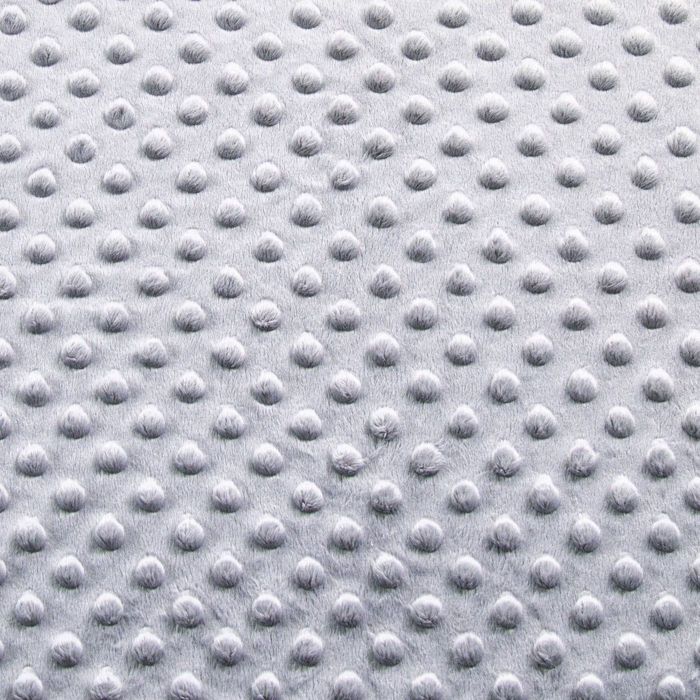 Minky Dimple Dot Fabric - Silver - FabricLA.com