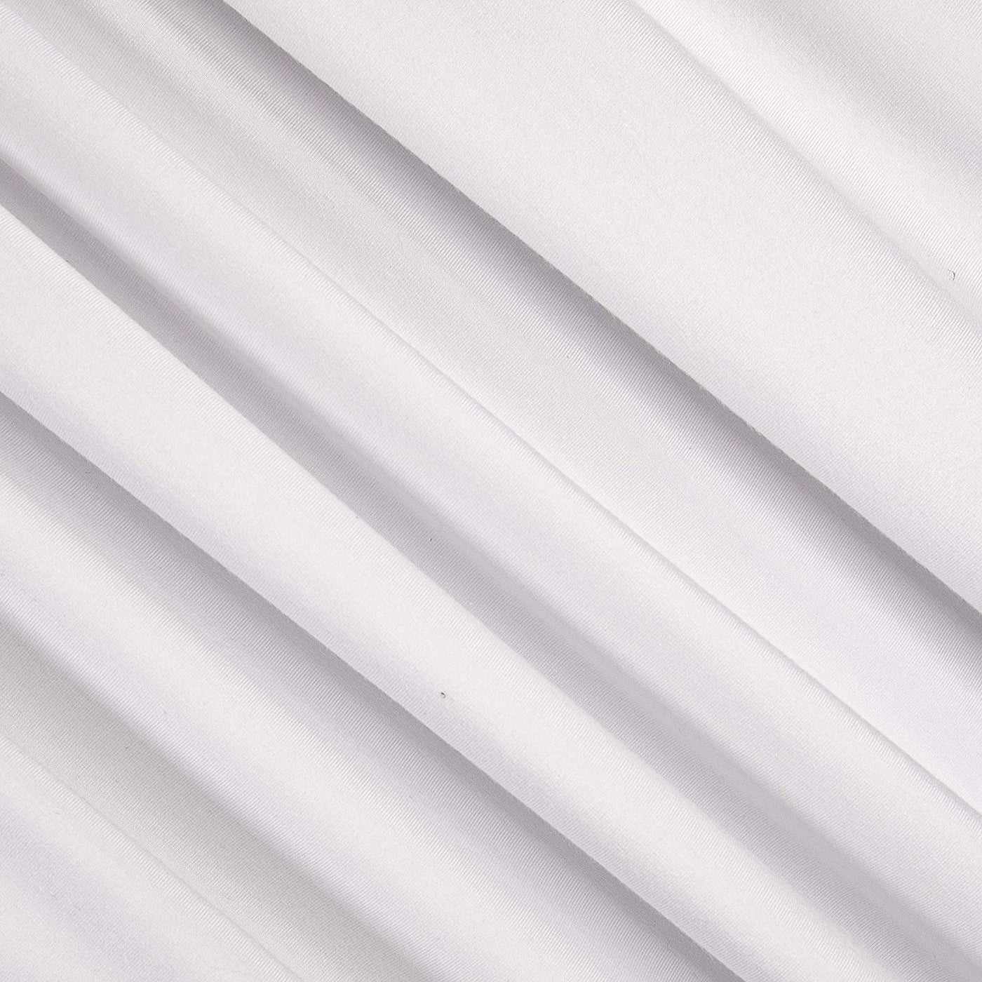 FabricLA Viscose Spandex Jersey Knit Fabric | White PFP - FabricLA.com