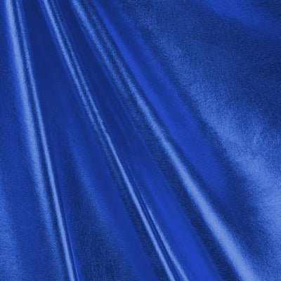 Metallic Foil Spandex Fabric by the yard - Royal Blue (WZ1) - FabricLA.com