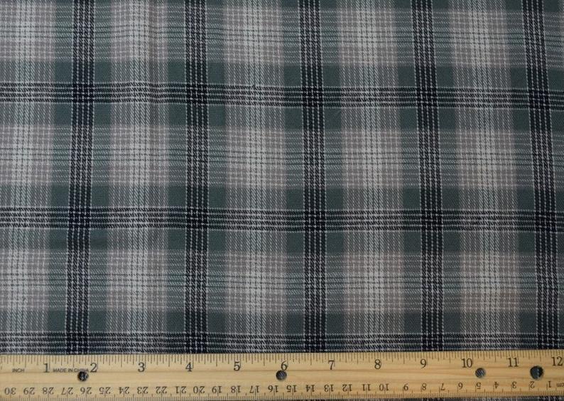 Cotton Flannel Plaid Tartan fabric By The Yard Style#17 - FabricLA.com