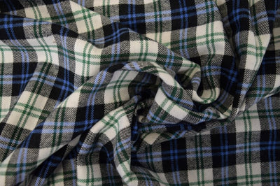 Cotton Flannel Plaid Tartan Fabric by the yard Style#9 - FabricLA.com