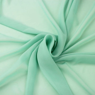 Hi Multi Chiffon Fabric by the Yard - Mint (LF1) - FabricLA.com