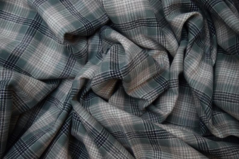 Cotton Flannel Plaid Tartan fabric By The Yard Style#17 - FabricLA.com