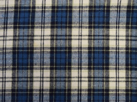 Cotton Flannel Plaid Tartan Fabric by the yard Style#10 - FabricLA.com