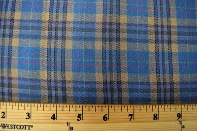 Cotton Flannel Plaid Tartan Fabric by the yard Style#14 - FabricLA.com