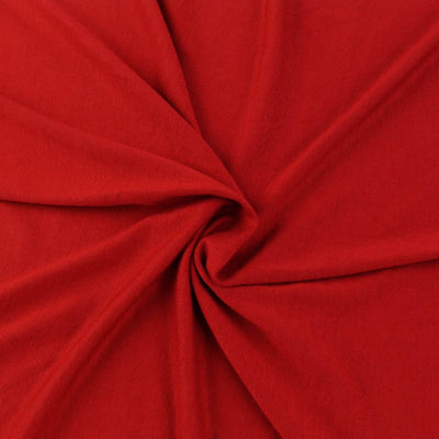 Cotton Lycra Spandex Knit Jersey by the yard -12 oz - Red - FabricLA.com