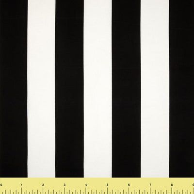 Cotton Lycra Spandex Knit Jersey by the yard -12 oz - Black & White Stripes - FabricLA.com