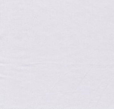 100% Cotton Sateen Fabric 57/58" Wide by the yard | White