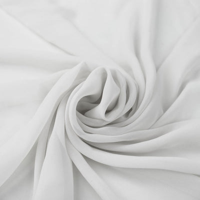 Hi Multi Chiffon Fabric by the Yard White - FabricLA.com